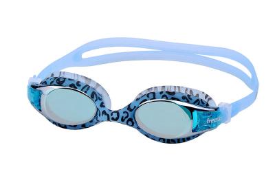 China Print Designs Funny Advanced Junior Mirrored Swimming Goggles With Nose Cover for sale