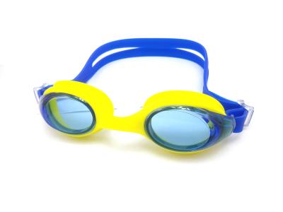 China Gafas de la natación/vidrios menores ULTRAVIOLETA antis ajustables de la nadada no que se empañan en venta