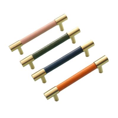 China Zero Customizable Bedroom Gold Brass Furniture Handles For Drawer Door for sale