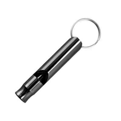 China Aluminum or as per your request aluminum alloy portable outdoor travel survival games referee Metal Baby Toy Whistle wigh logo for sale