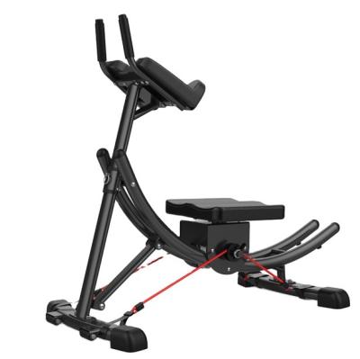 China Beautiful Size Fitness Equipment Muscle Exercise Machine Training Equipment Folding Roller Coaster Vertical Abdominal Machine 80*123*60cm for sale