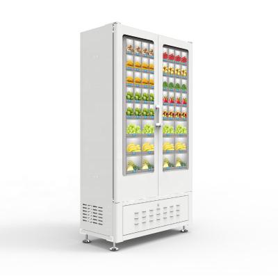 China Subway Station  Airport  Shopping Mall Self Service Cooling Locker Fresh Food Vending Machine Intelligent System Refrigerated Fresh Cabinet for sale