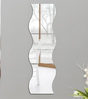 China Modern Irregular Shape Silver Glass Mirror for Bathroom Living Room Decorative Accent for sale