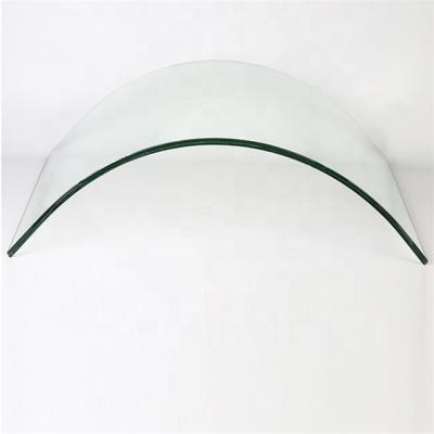 China Curtain Walls Clear Tempered Glass Curved Bent Laminating Toughened Low Iron Glass for Office Building for sale