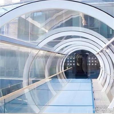 China Outdoor Indoor Bathroom Staircase Hall Toughened Glass for Curtain Wall Construction for sale