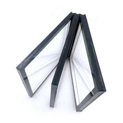 China Energy Saving Hollow Structure Triple Glazing Toughened Shaped Glass for Curtain Wall for sale