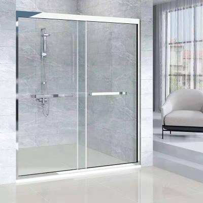 China 3mm-12mm Thickness Hotel Sliding Frameless Tempered Glass Shower Doors with Standard Duty Hinges for sale