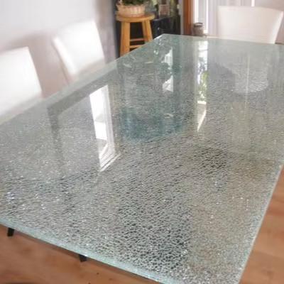 China CE Certified 8mm 10mm Tempered Flat Round Glass Furniture Table Top Safety Glass for sale