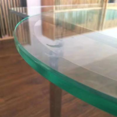 China 8-12mm Thickness Decorative Tempered Glass for Circle Table Top of Stylish Furniture for sale