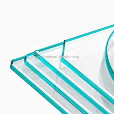 China Industrial Beveled Edge Tempered Float Glass for Furniture Table in Customized Color for sale