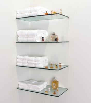 China Modern Grey Extra Clear Frosted Polished Glass Shelves with Flat Polished Edge 8mm 10mm for sale