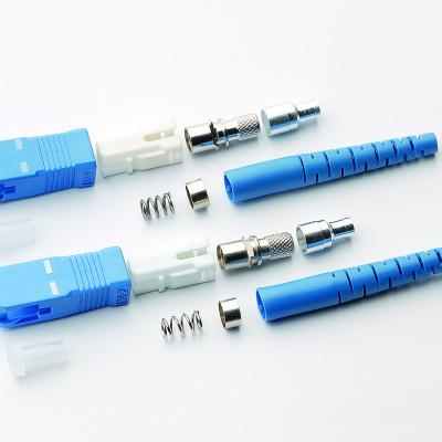 China FTTH FTTB FTTX Network SC SM MM UPC APC Convenient Maintaining Easy Using 3.0mm Fiber Optic Connector for sale