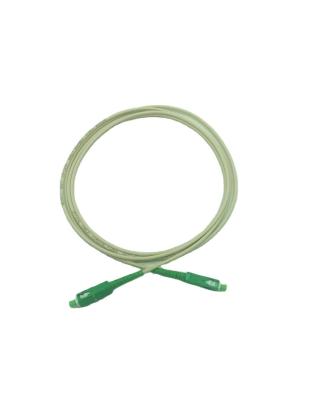 China FTTH SC/APC-SC/APC G657A2 Singlemode Simplex LSZH 3.0mm Jacket 2 Meter Beige Fiber Optic Patch Cord for sale