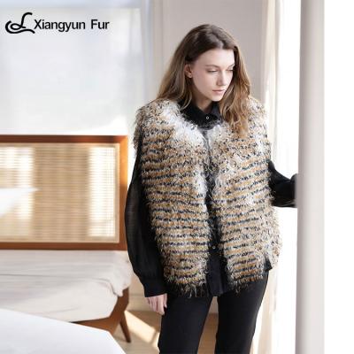 China Real Fur Vest Women 100% Animal Fur Vest Luxurious Cozy Comfortable And Beautiful Women Soft Vest Women for sale