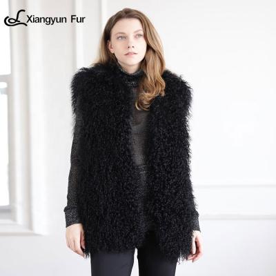 China Wholesale Custom Fur Women's Soft Warm Fluffy Type Elegant Comfortable And Beautiful Europe Real New Winter Girls Fur Vest For Women for sale