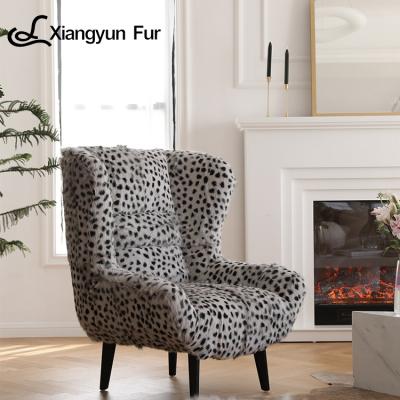 China (Size) 83*90*100cm Various Adjustable Beech Wood Plush Fur Club Office Plush Soft Chair for sale