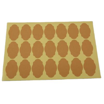 China A4 Size Decorative High Quality Kraft Paper Label Custom Sticker Kiss Cut Self Adhesive Sticker Decal for sale