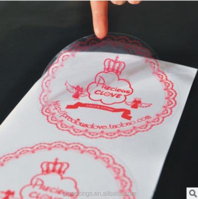 China Customized Waterproof PVC Adhesive Cartoon Label Printing Sticker Transparent Labels for sale