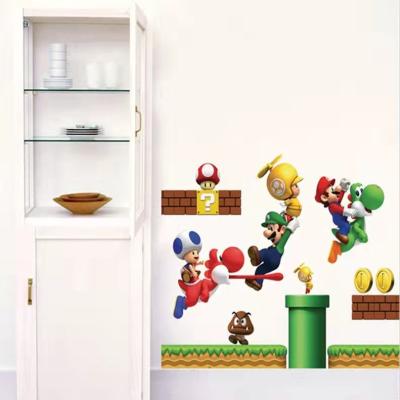 China WALL STICKER Super Mario Game Wall Sticker For Kids Room Kids Room Decoration Removable Stickers Wall Decor for sale