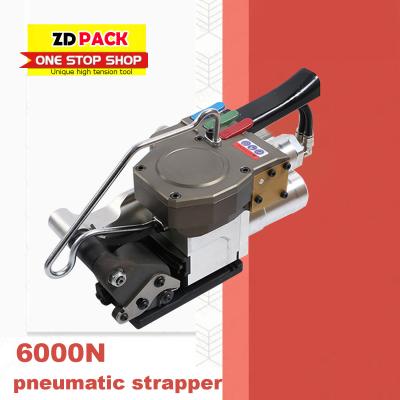 중국 독특한 고전압 도구 6000N Pneumatic Strapping Tool Packaging Strapping Machine for 32mm PET 스트랩 중용 애플리케이션 판매용