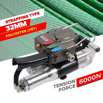 중국 휴대용 32MM 스트랩 플라스틱 Pneumatic Strapping 기계 밀폐 절단 Pneumatic Strapping 기계 판매용