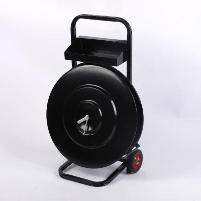 China PET Band 19mm Strapping Trolley Black Strapping Dispenser for sale