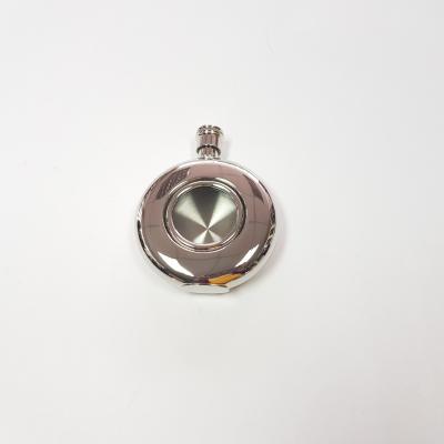 China Promotional Luxury Gift Hip Round Silver Flask + Funnel LGFK-410 - Round Flask for sale