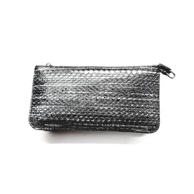 China 2 Pocket Leather Clutch Bag Snakeskin Bling Clutch Bag Purse Wallet Purse for sale