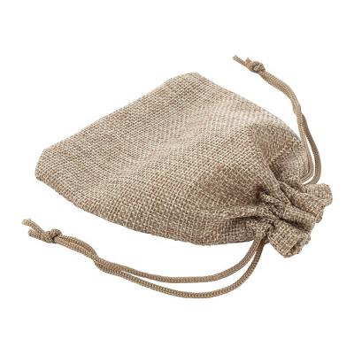 China Factory Competitive Price Original Eco - Friendly Nature Jute Drawstring Gift Bag for sale