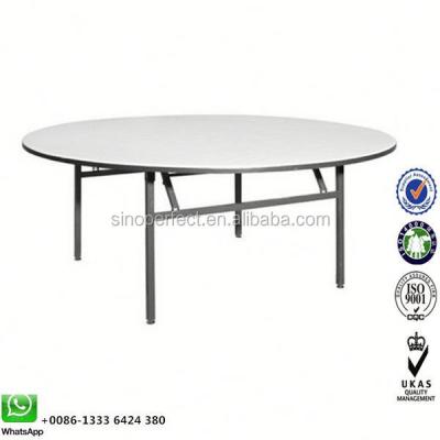 China The leg is folding (foldable) good selling chinese restaurant round table for sale