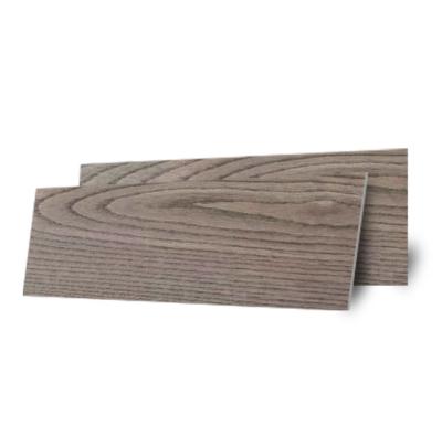 China Contemporary Light Brown Natural Wood Paper Compound Outdoor Multilayer Melamine Grain Design Solid Wood Flooring for sale