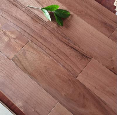 China Nature King Kong Teak Soild Parquet Herringbone Plank Wood Grain Veneer Wood Flooring For Hotel Bedroom for sale