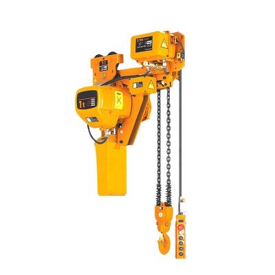 China 2 ton 380V electric chain Low headroom hoist with trolley Liftling Equipment for sale