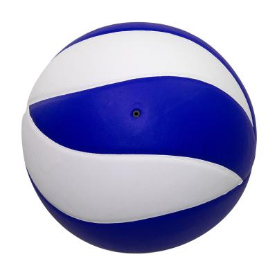 China Durable High Quality Custom Professional Beach Ball Blue And White Volleyball Game for sale