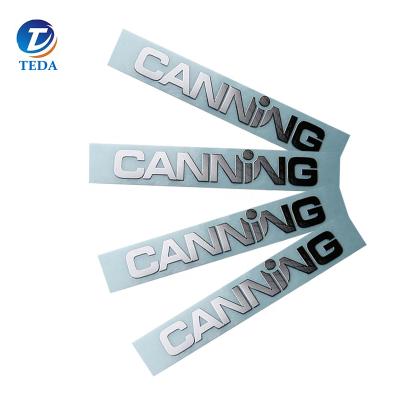 China Letter Metal Logo Label Metal Plate Custom Waterproof Luxury Metal Letters Logo for sale