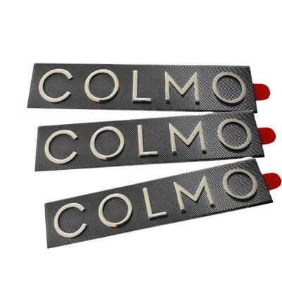 China China 3D Electroformed Metal Badge Nickel Sticker Label Plate Embossed 3D Metal Logo for sale