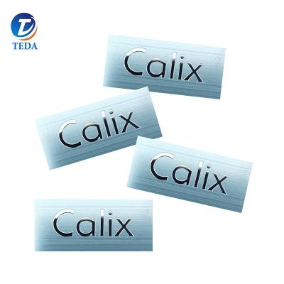 China Waterproof Logo Sticker Nickel Metal Thin Sticker for sale