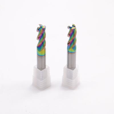 China Drow Carbide End Mill Drills And Customized Corner Radius Inner R Cutter With DLC Coating for sale