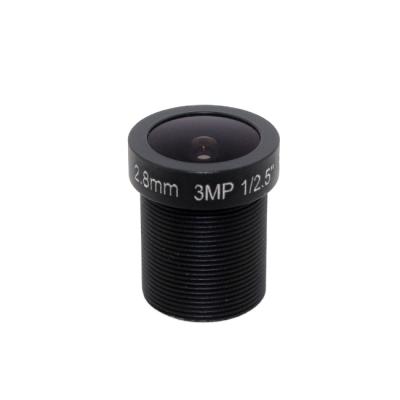 China Metal + Optical Glass CW Board Lens 2.8mm 1/2.5 F1.8 M12 CCD/CMOS 3MP For CCTV Camera Lens for sale