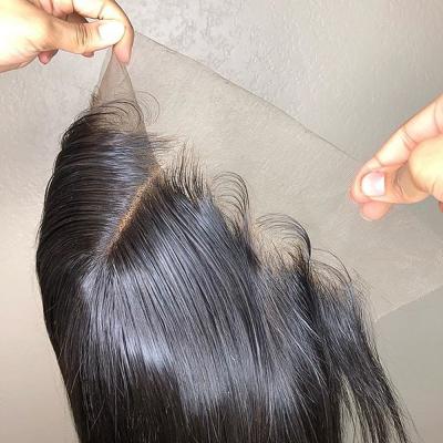 China Full End JP Transparent HD Top Lace Frontal Closure,Pre Plucked HD Lace Headband With Baby Hair,Swiss HD Lace Closure Wigs 13x6 13x4 for sale