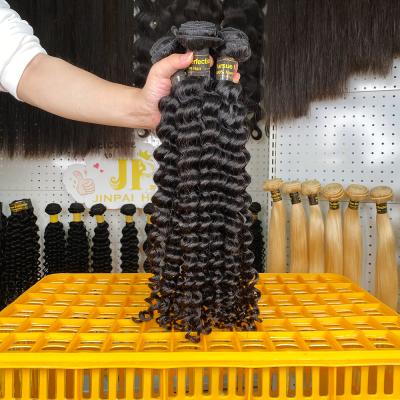 China Deep Wave Raw Mink Brazilian Hair, Virgin Cuticle Aligned Hair Vendors, Cheap Brazilian Weave Hair Bundles for sale