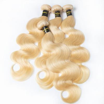 China JP Brazilian Body Wave Human Hair Weave Bundle Blonde 613 Virgin Hair Bundles Blonde Virgin Hair Extensions for sale