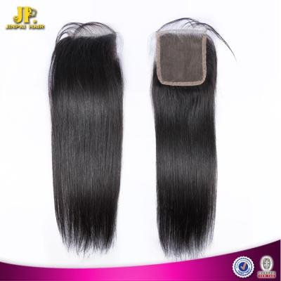 China JP Full End Human Hair Natural Black Can Be Dyed Brazilian Lace Closures And Headbands Straight for sale