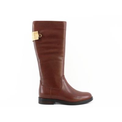 China Factory Wholesale Real Leather Flats Winter Brown Knee High Women Warm Boots for sale