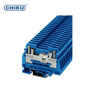 China PA66 Test Disconnect Terminal Block - URTK/S Din Rail Connectors Blue for sale