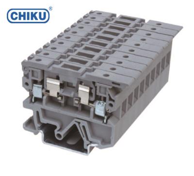 China Power Distribution Box And Fuse Etc Terminal Block Din Rail Thickness 8.2 mm 6.3 A / 4 mm by disconnect bracket for sale