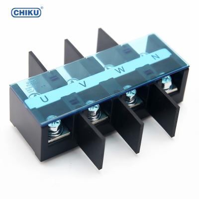 China Current Terminal Blocks 60A 4P 660V Etc Power Distribution Box And Screw Fence Terminal Block RTC big 10mm for sale