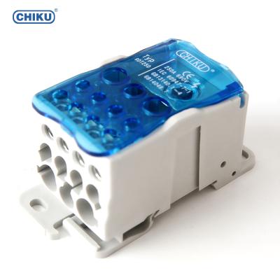 China Distribution Box UKK 250A Brass Conductor Power Distribution Screw Terminal Block for sale