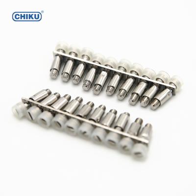 China Terminal Block 10 Pole Split Bridge Jumper For UK DIN Rail Fixed Terminal Block Plug-in Bridge For Potential Distribution for sale