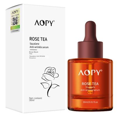 China Anti Wrinkle AOPY Rose Black Tea Essence Oil Firming Anti Wrinkle Essence Squalane Moisturizing Repair Anti Wrinkle Skin Care for sale